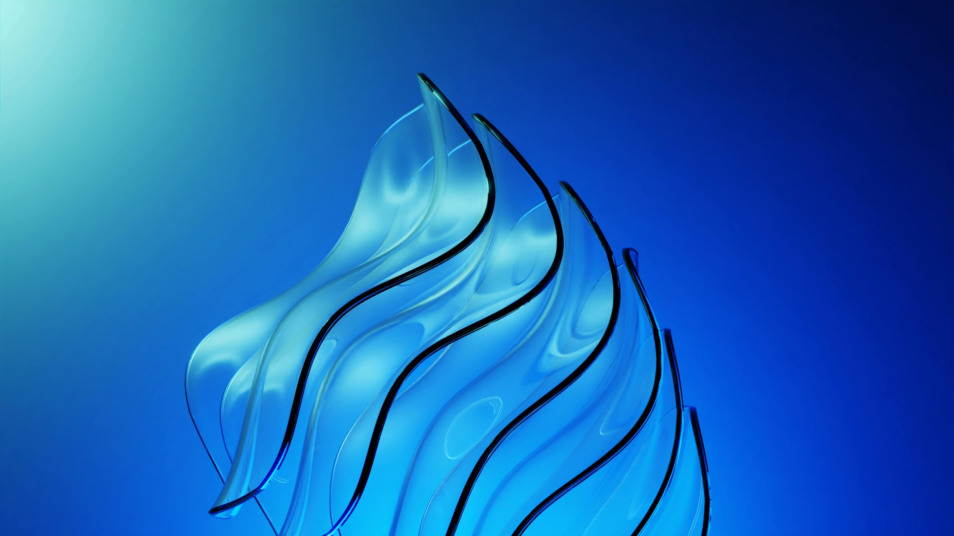 Blue abstract creative visual