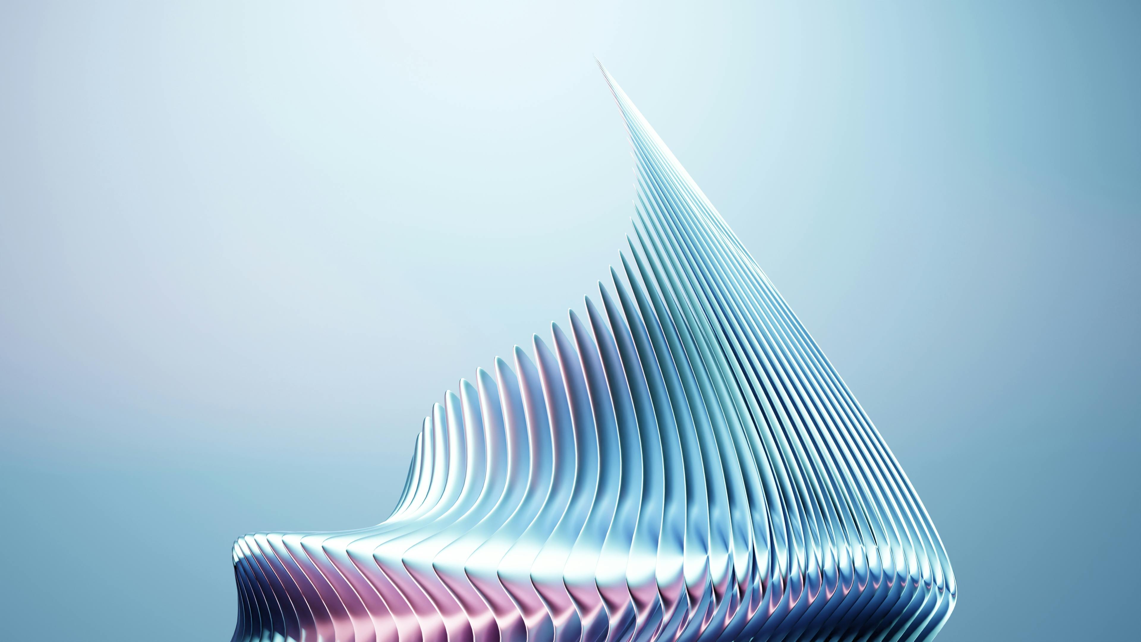 Sculptural futuristic showcase visual